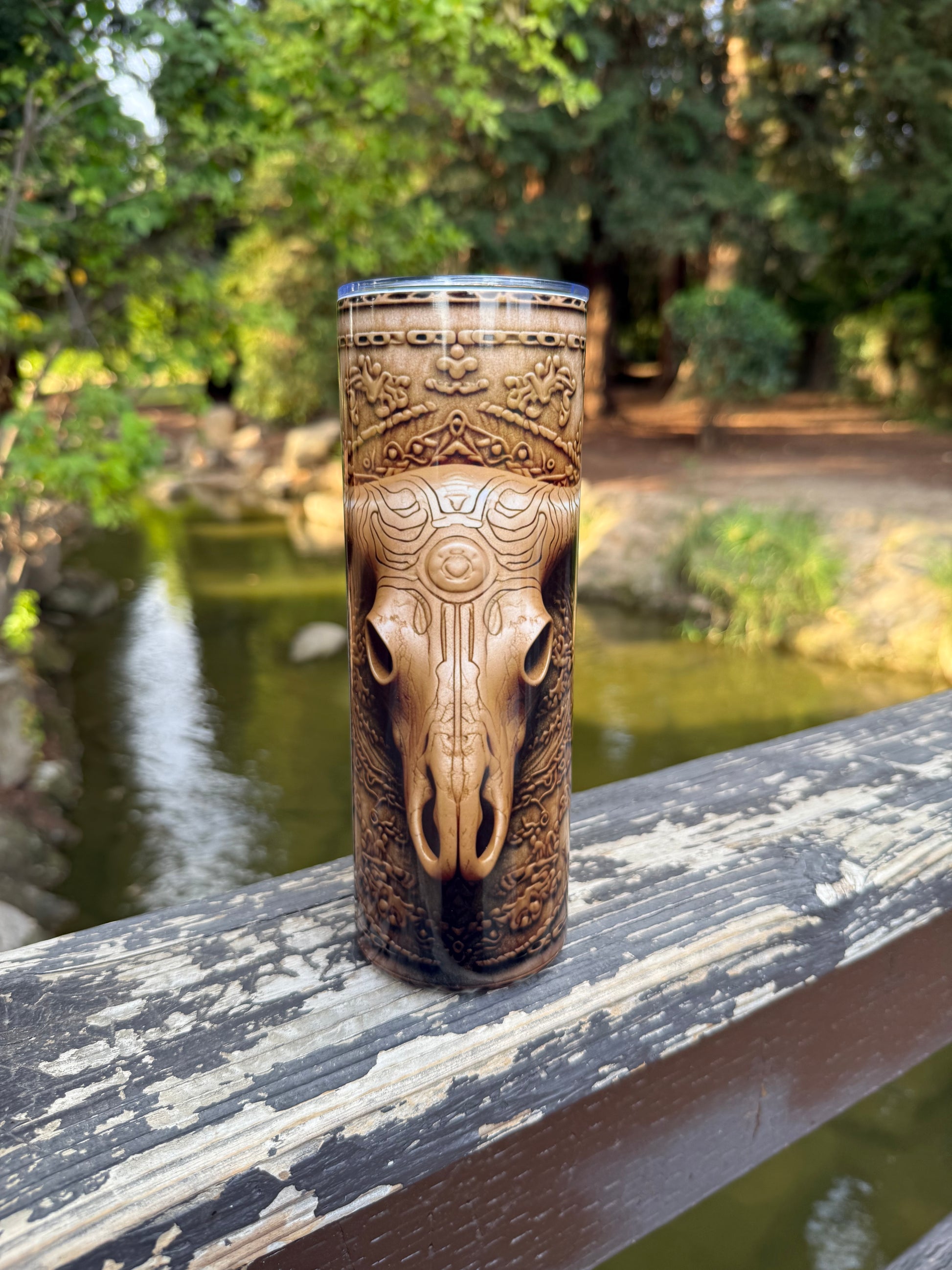 3D Skull -20oz Tumbler