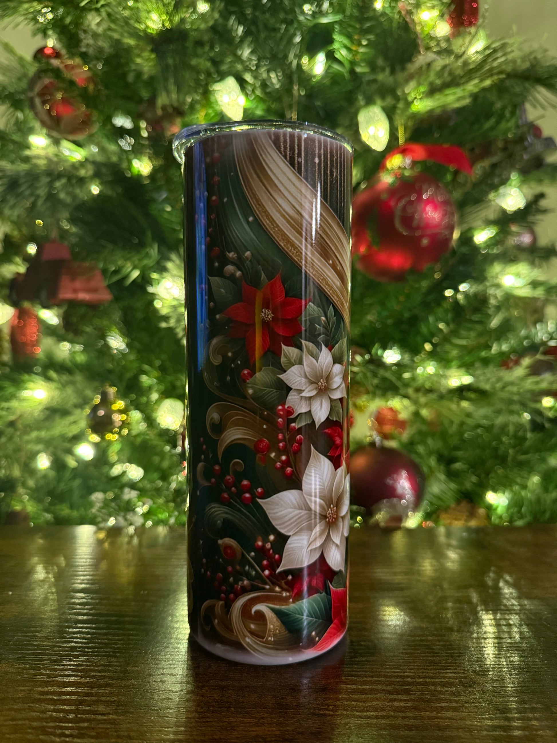 #29014 - Red & White Poinsettia