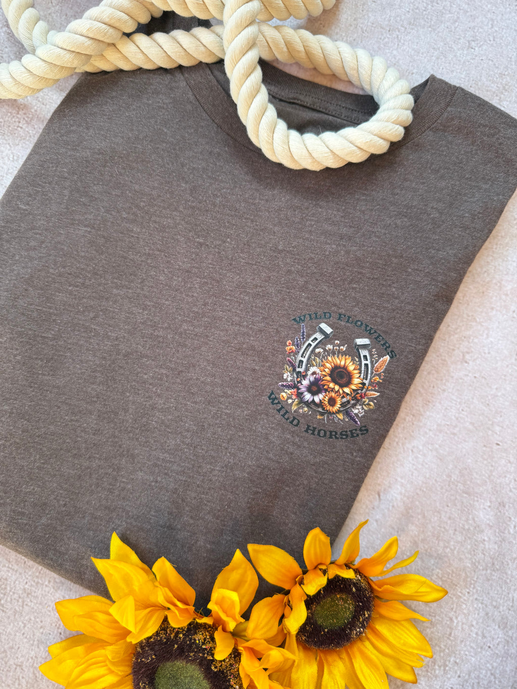 #5013 - Wild Flowers Wild Horses - T-Shirt