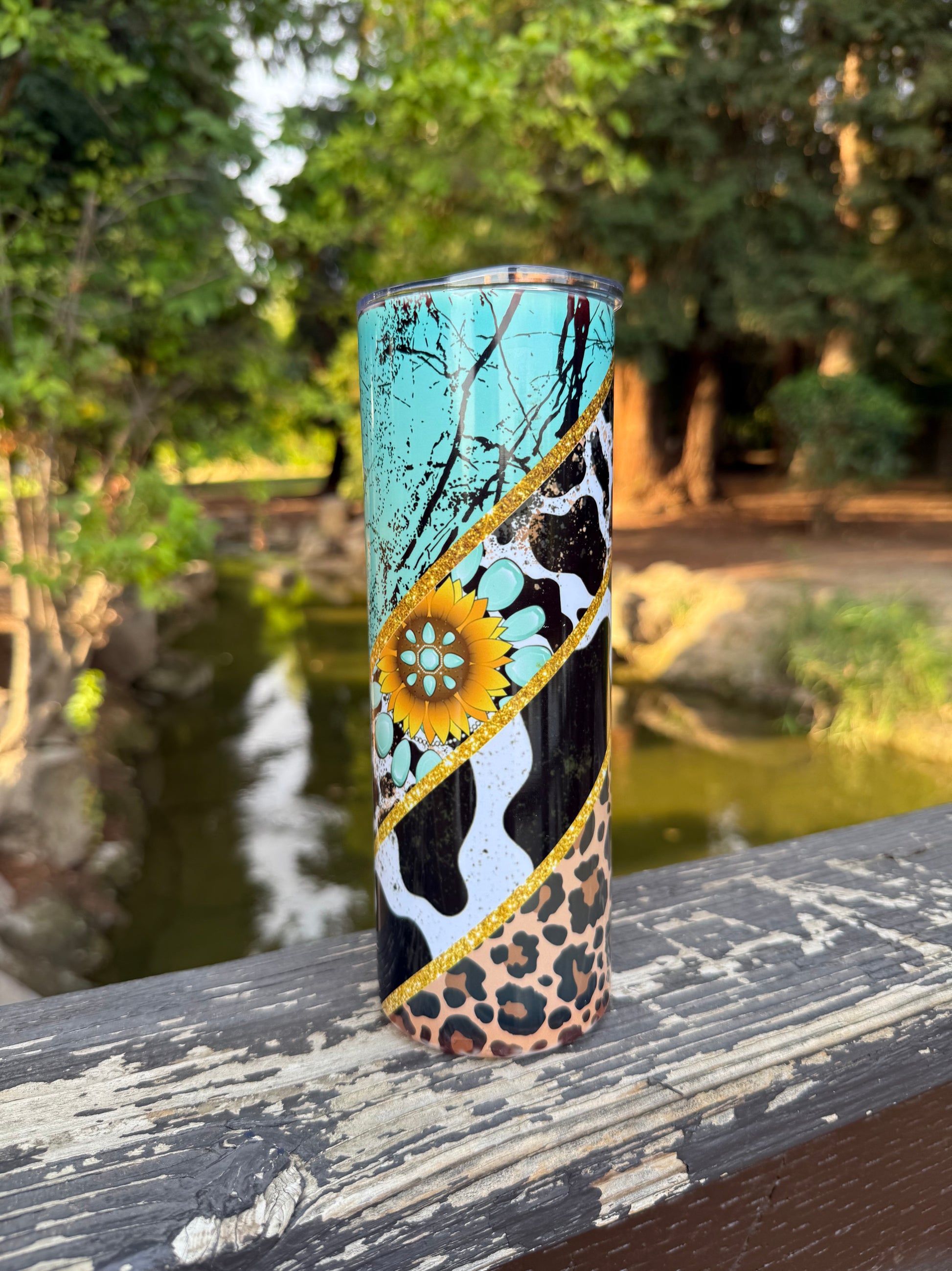 Chevron Turquoise - 20oz Tumbler