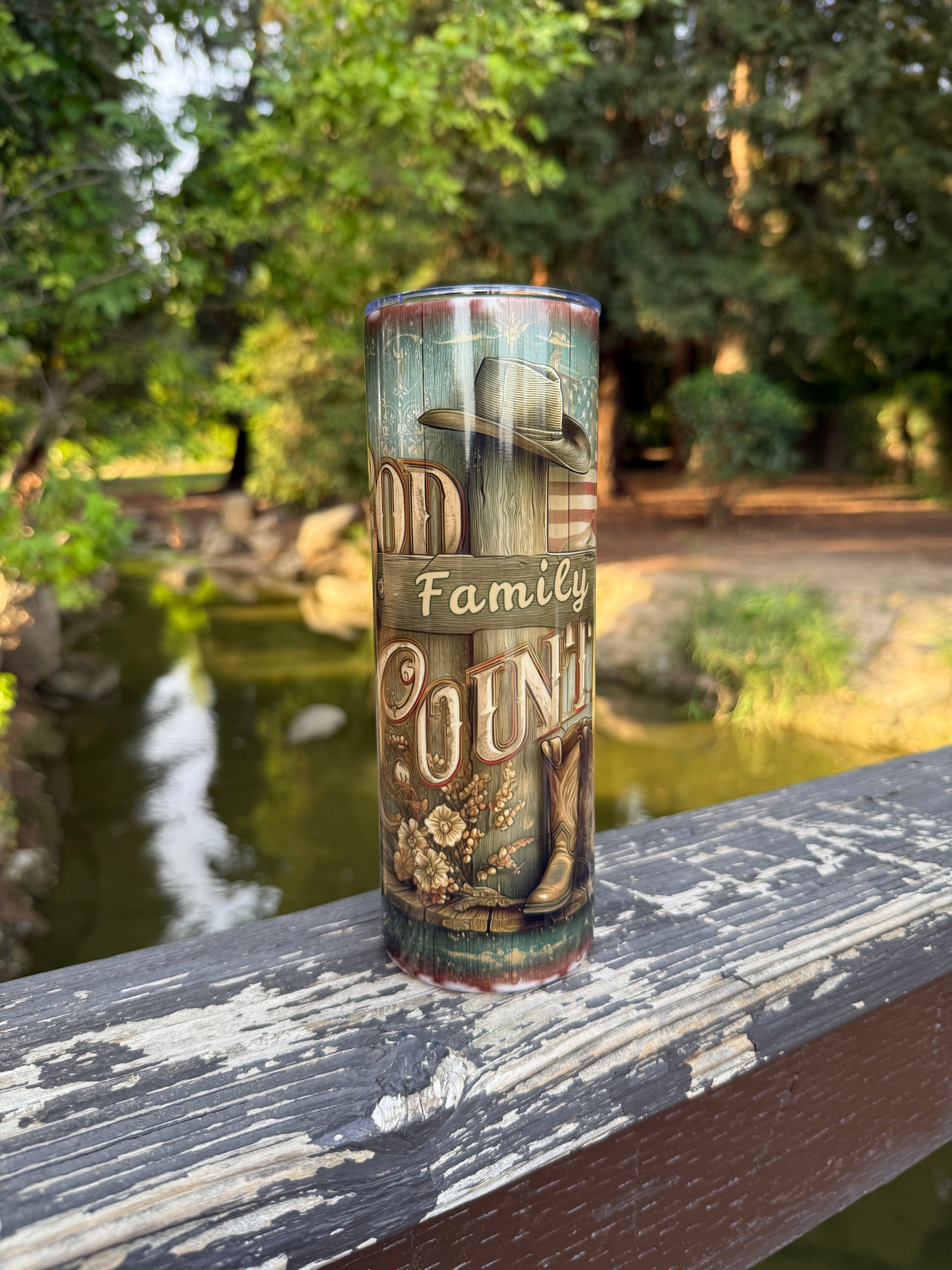 God, Country, Family - 20oz Tumbler