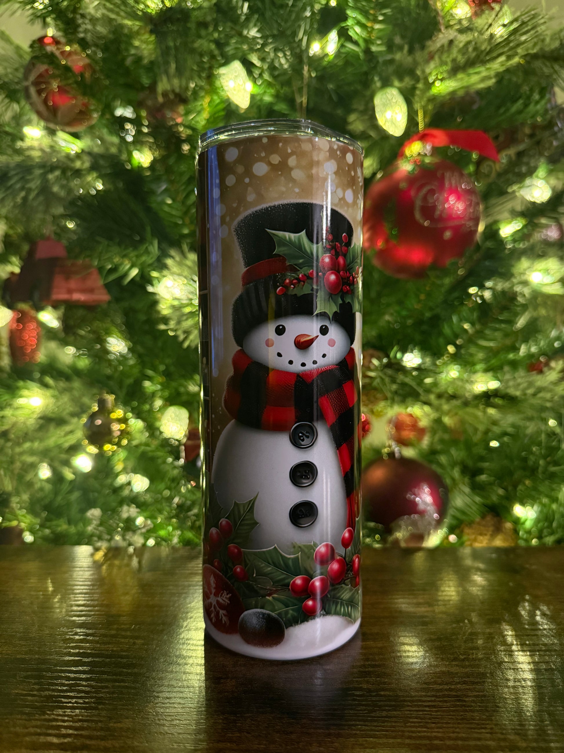 #29005 - Golden Snowman - 20oz Tumbler