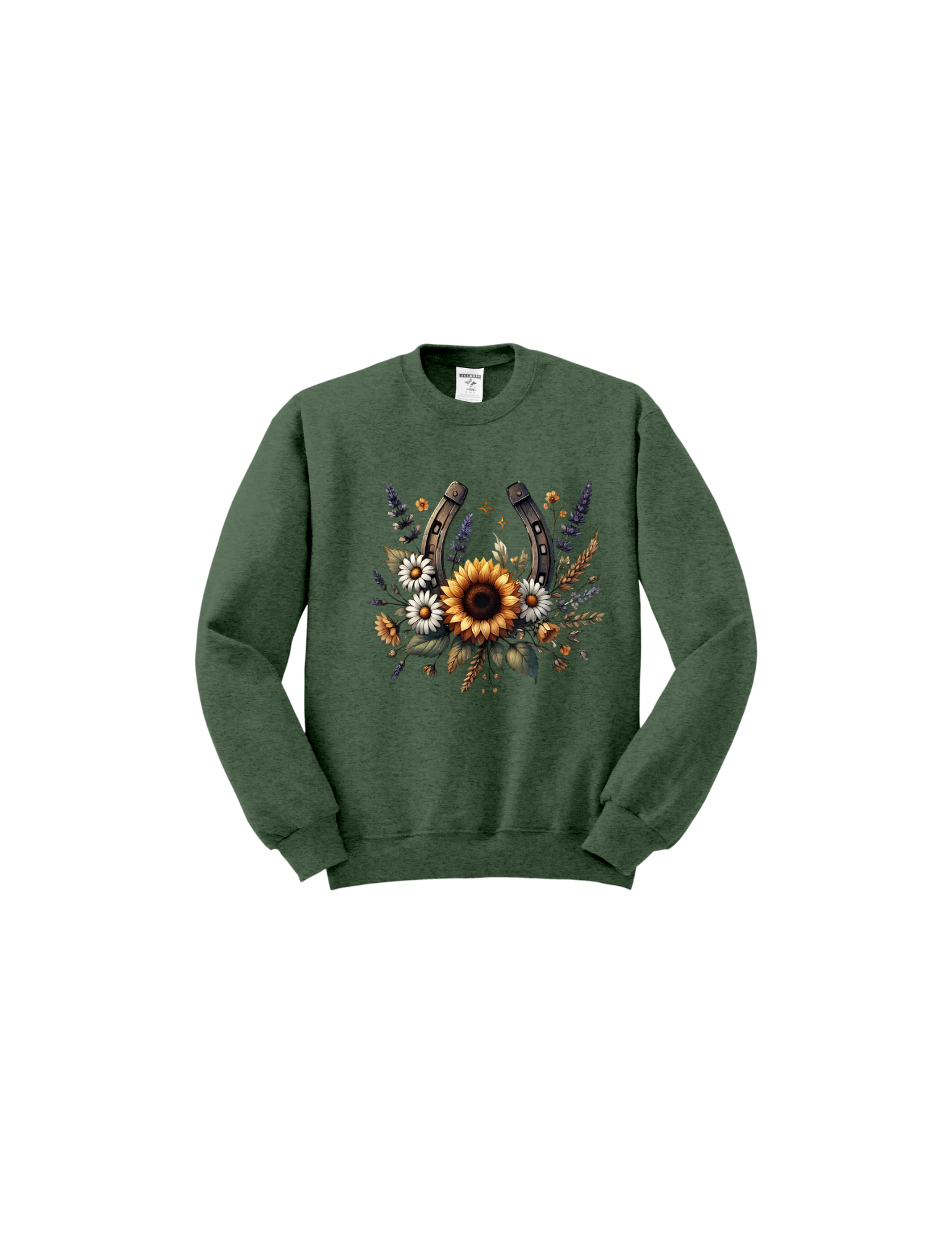 #26008 - Floral Horseshoe Crewneck