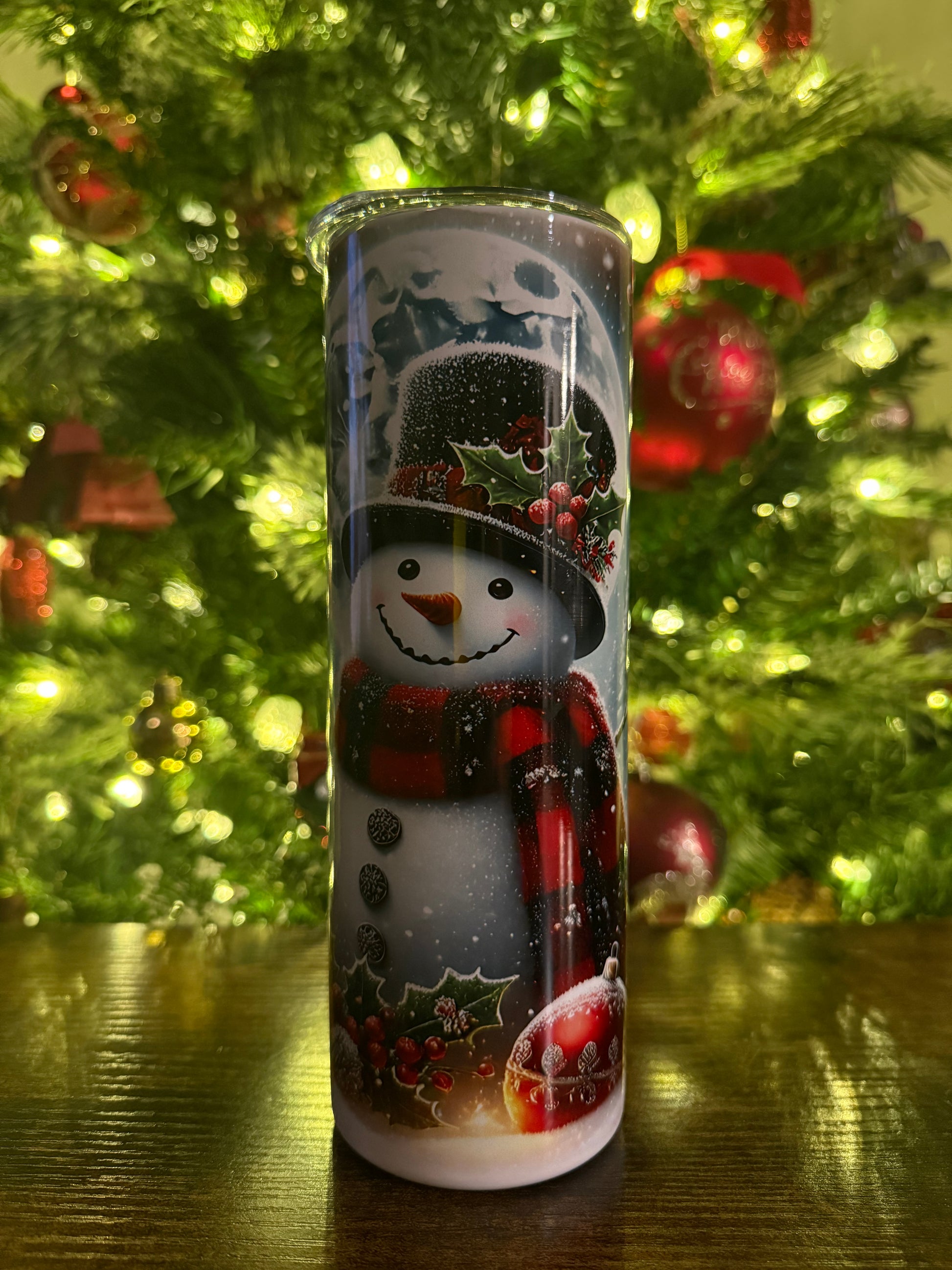 #29004 -  Silver Snowman - 20oz Tumbler
