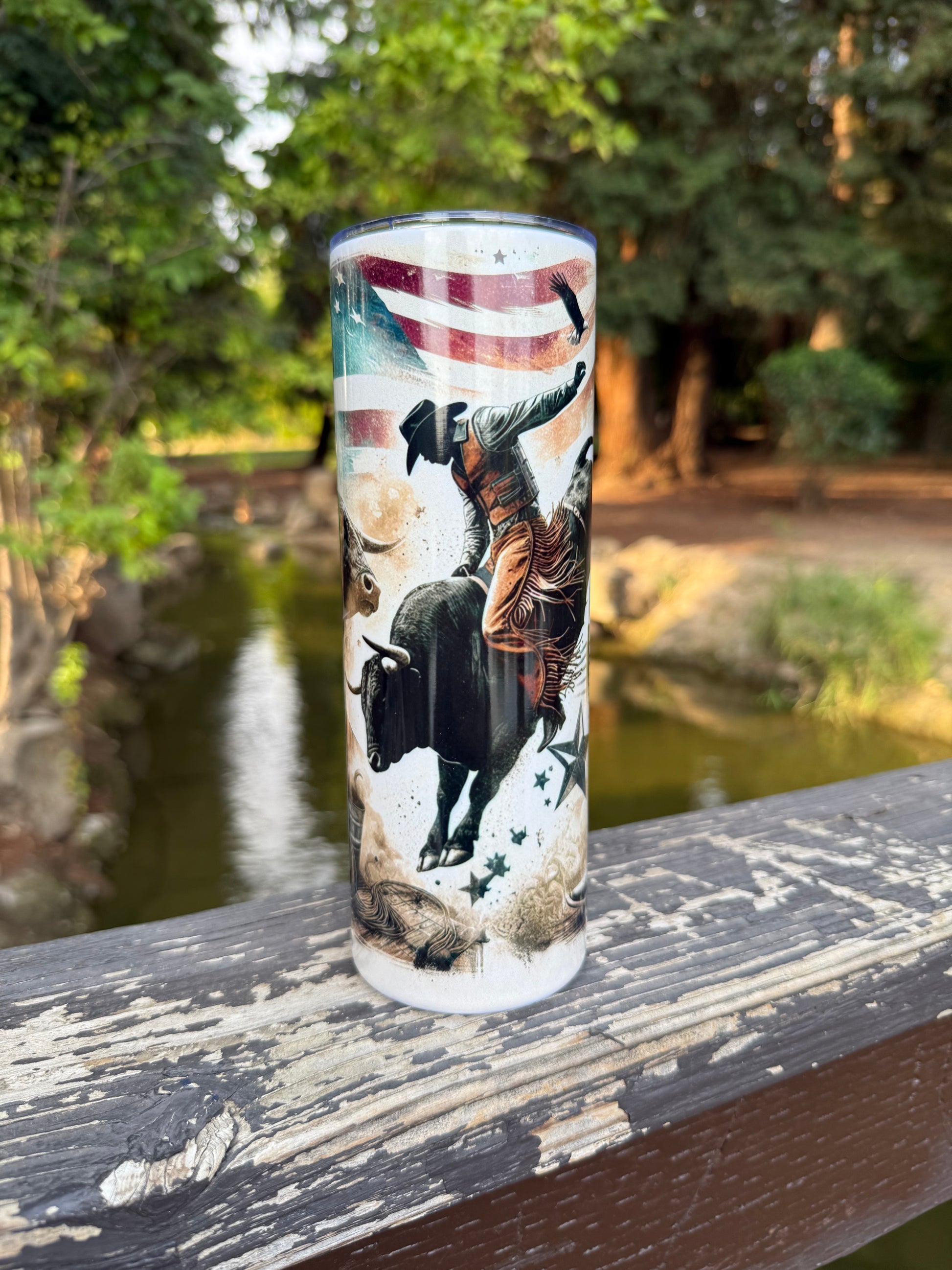 Bull Riding - 20oz Tumbler