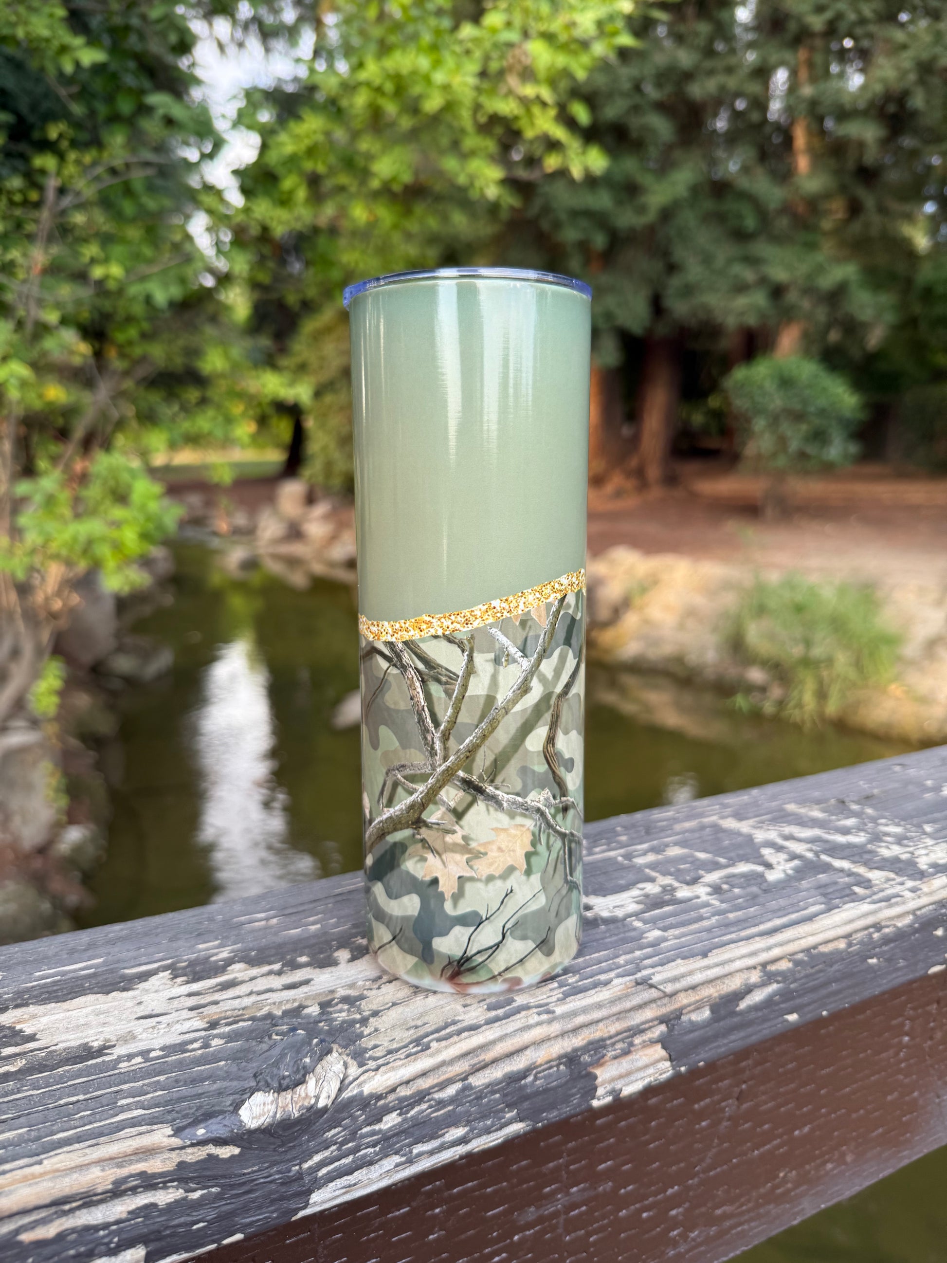 Gold Strip Camo - 20oz Tumbler