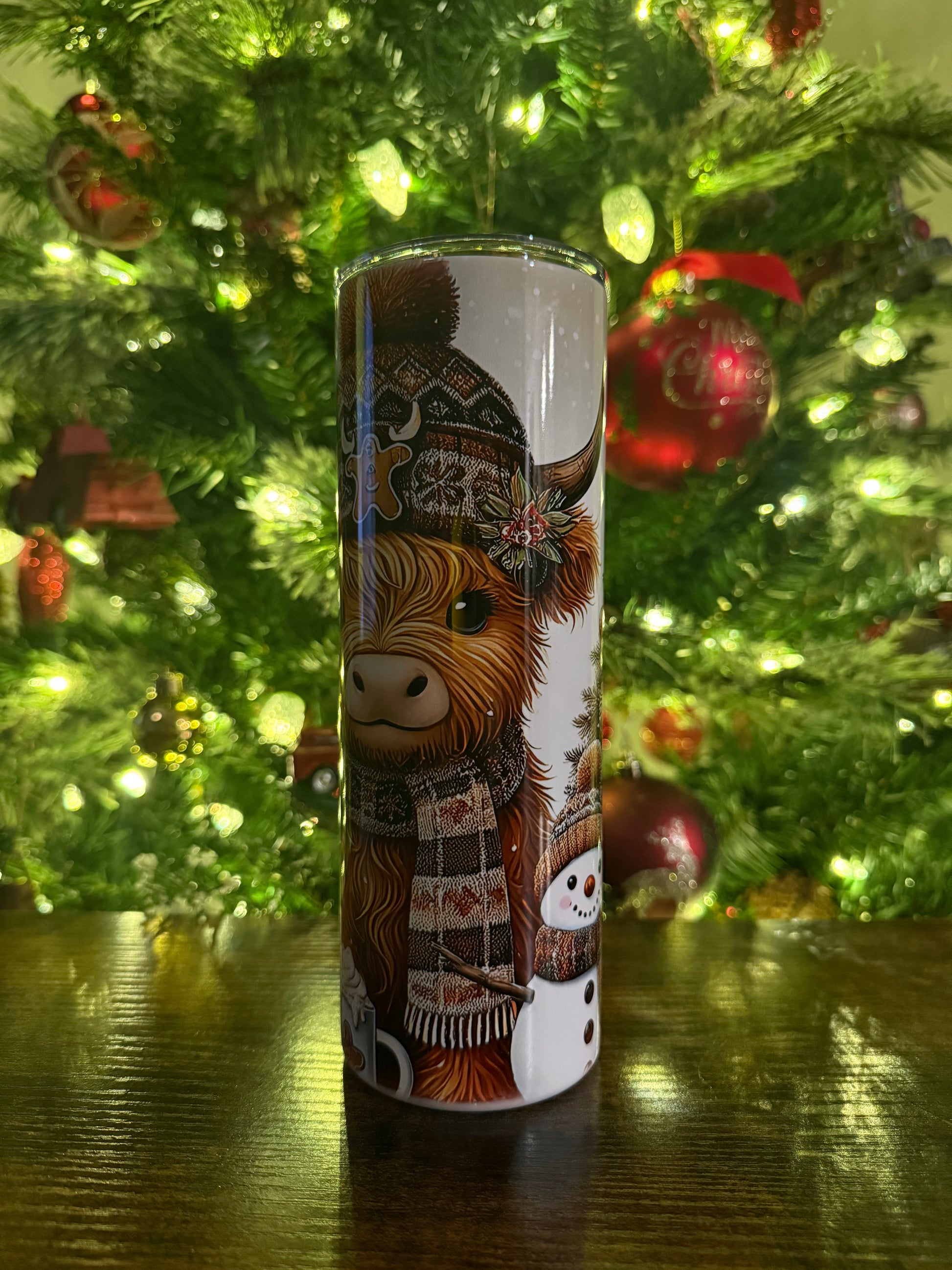 #29011 - Christmas Cowhide 20oz Tumbler