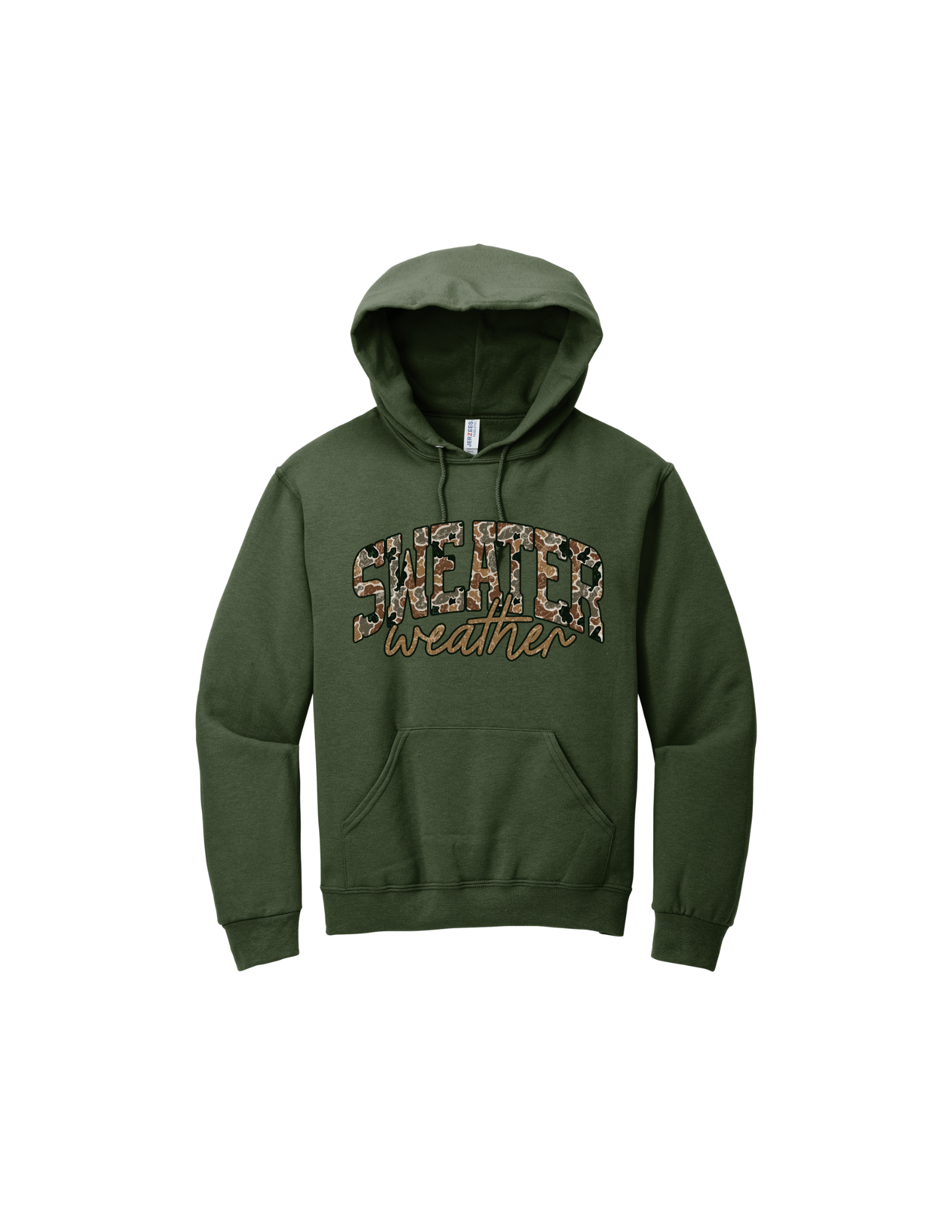 #7000 - Camo Sweater Weather Hoodie