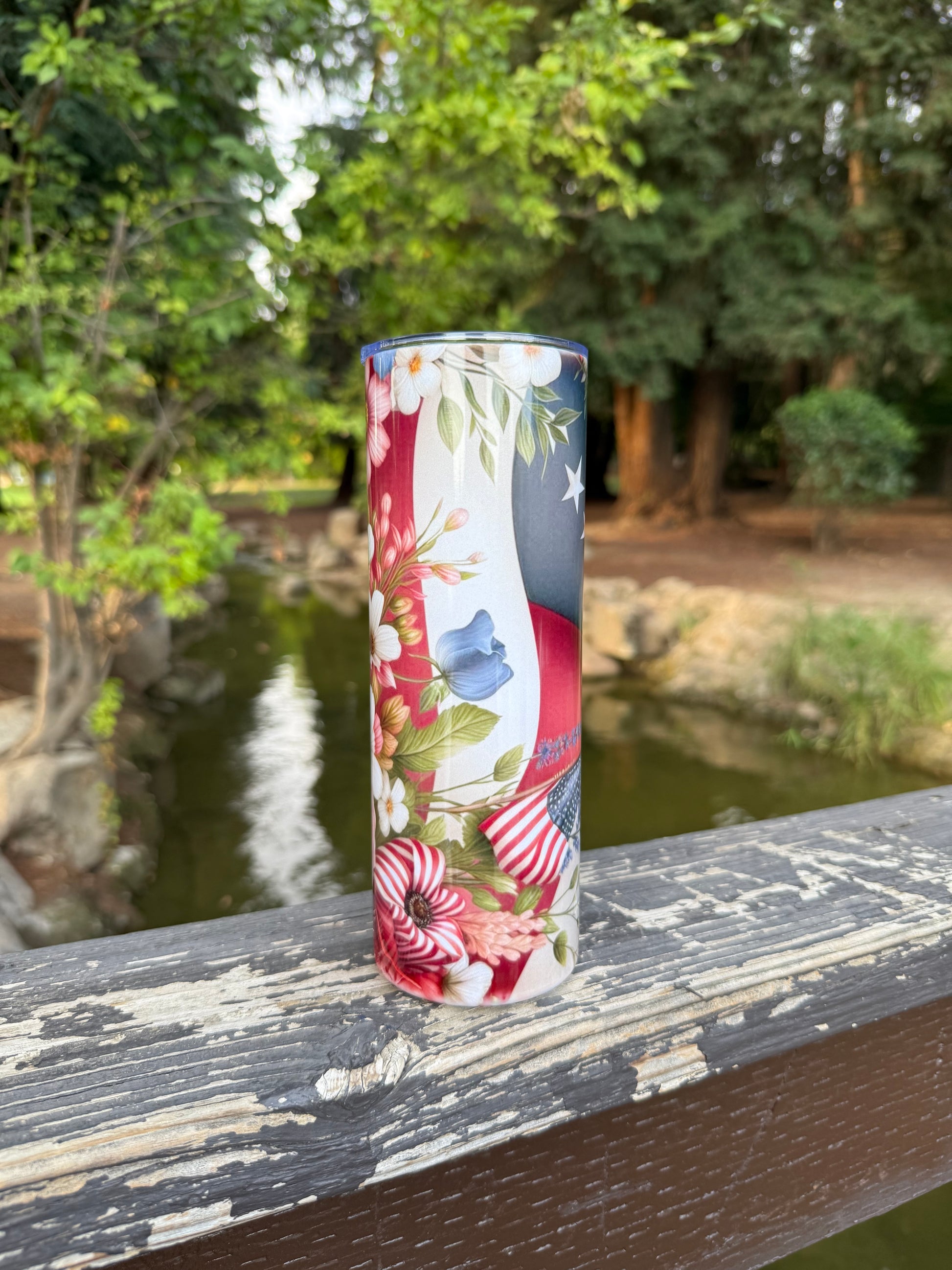 Floral Flag - 20oz Tumbler