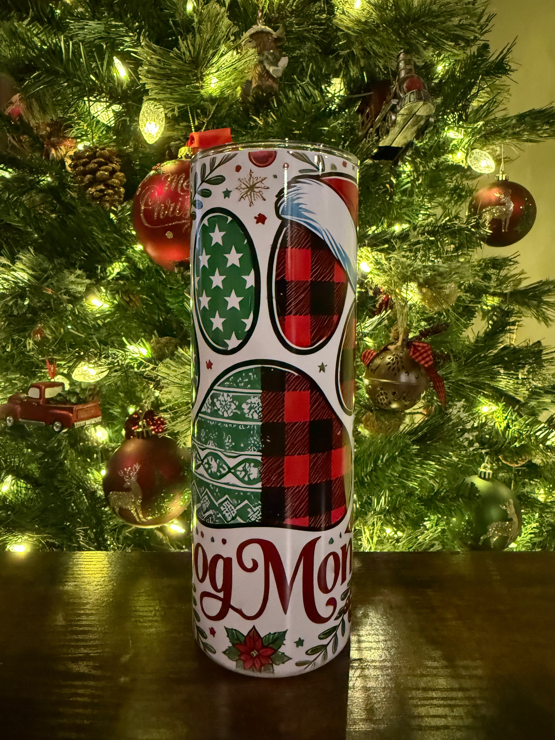 #29002 - Dog Mama Christmas - 20oz Tumbler